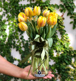 Jarrón con Tulipanes