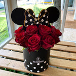 Box Minnie Mouse Floral Box Topper 12 Rosas Importadas