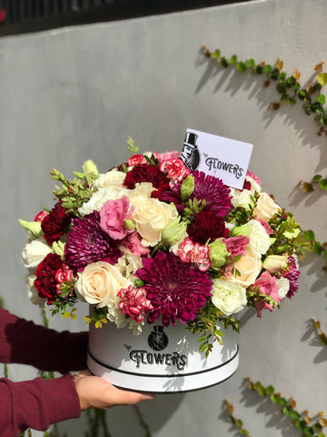 Box Rosas Importadas y Crisantemos