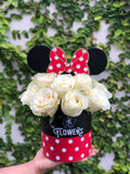 Box Minnie Mouse Floral Box Topper 12 Rosas Importadas