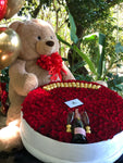 Caja Grande de Rosas Importadas: Big Box of Red Roses