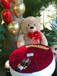Caja Grande de Rosas Importadas: Big Box of Red Roses