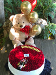 Caja Grande de Rosas Importadas: Big Box of Red Roses